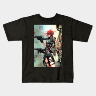 Esher having a bad day in space dystopia Kids T-Shirt