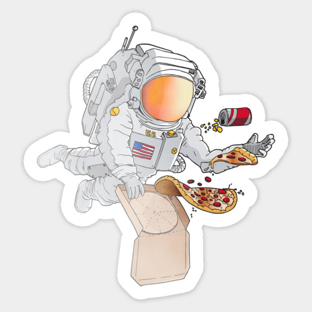 Space Pizza Sticker by stayfrostybro