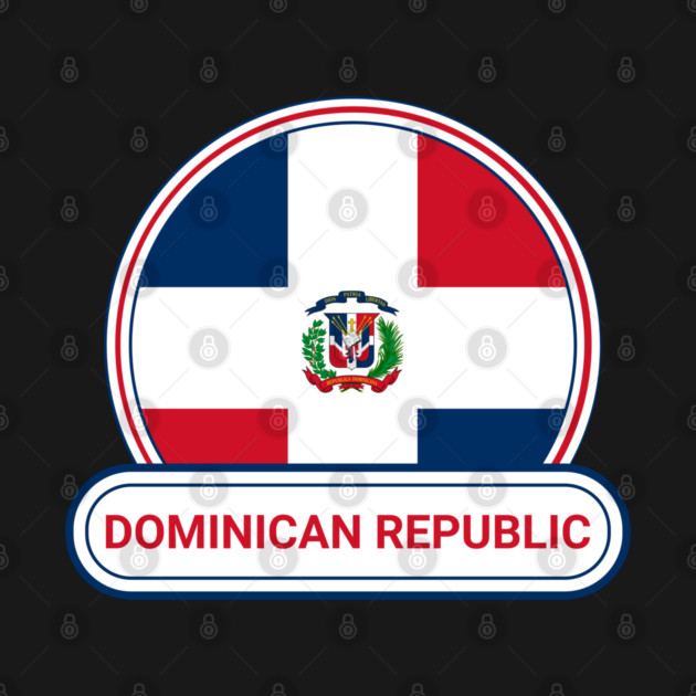 Dominican Republic Country Badge - Dominican Republic Flag by Yesteeyear