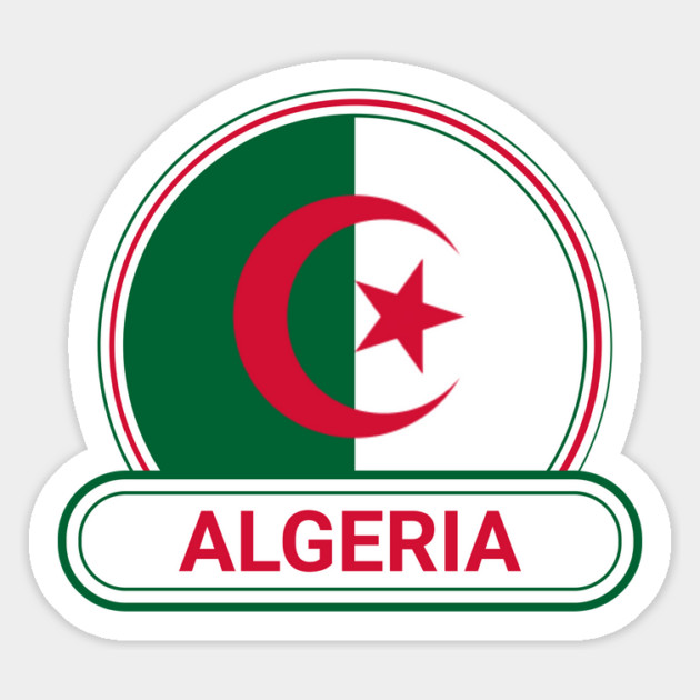 Algeria Country Badge - Algeria Flag Magnet by Yesteeyear