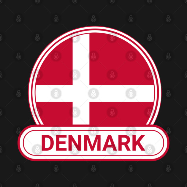 Denmark Country Badge - Denmark Flag by Yesteeyear