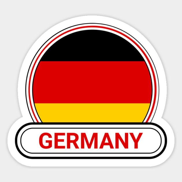 Germany Country Badge - Germany Flag Magnet by Yesteeyear
