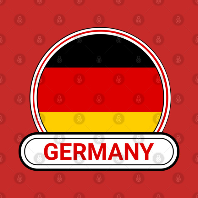 Germany Country Badge - Germany Flag by Yesteeyear