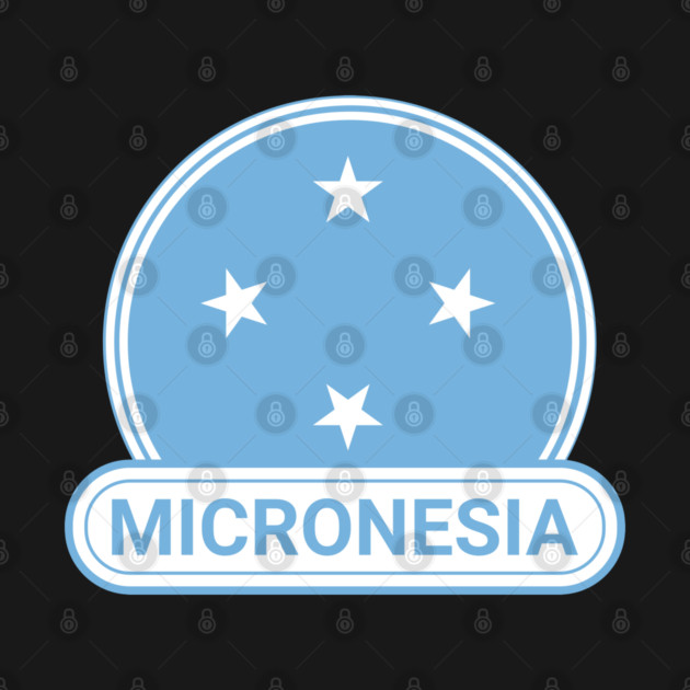 Micronesia Country Badge - Micronesia Flag by Yesteeyear