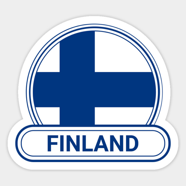 Finland Country Badge - Finland Flag Magnet by Yesteeyear