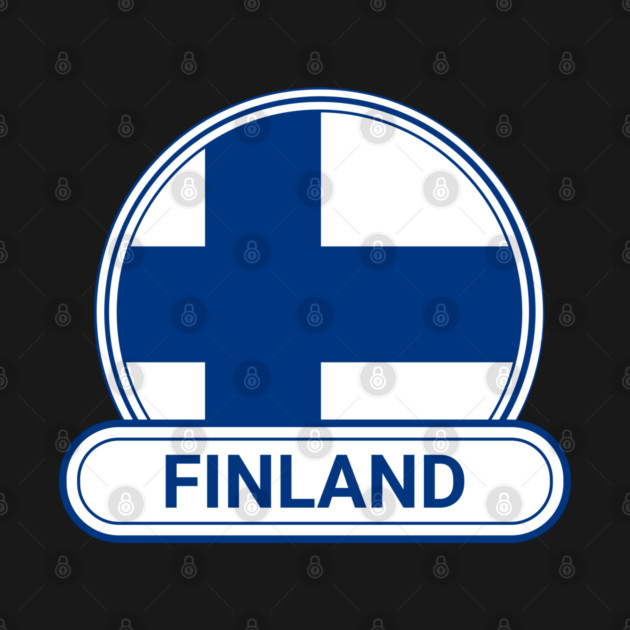 Finland Country Badge - Finland Flag by Yesteeyear