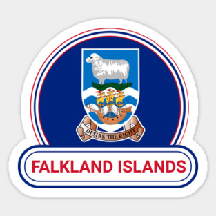 Falkland Islands Country Badge - Falkland Islands Flag Magnet