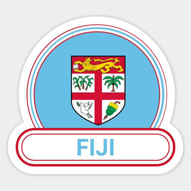 Fiji Country Badge - Fiji Flag Magnet by Yesteeyear