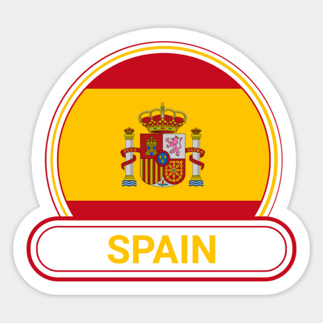 Spain Country Badge - Spain Flag Magnet by Yesteeyear