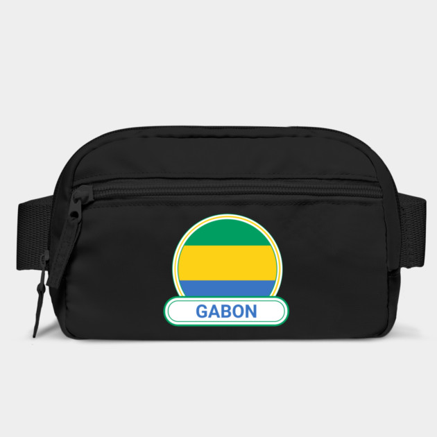 Gabon Country Badge - Gabon Flag by Yesteeyear