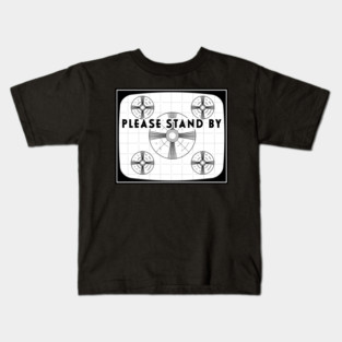 Retro TV test screen pattern Kids T-Shirt