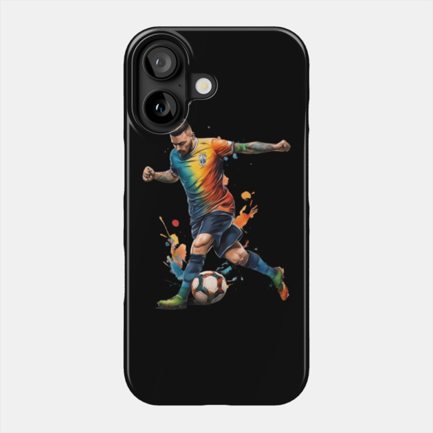 Football Soccer Player Phone Case by animegirlnft