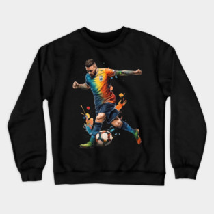 Football Soccer Player Crewneck Sweatshirt