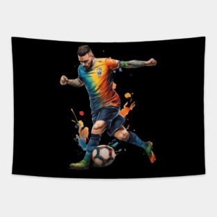 Football Soccer Player Tapestry