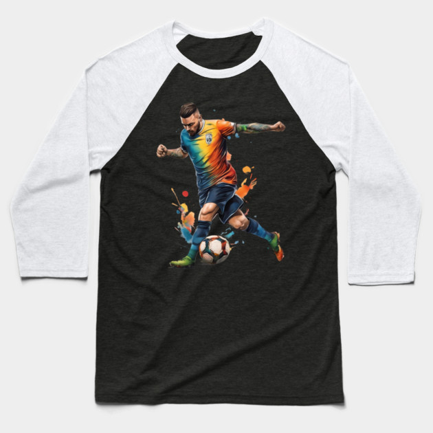 Football Soccer Player Baseball T-Shirt by animegirlnft