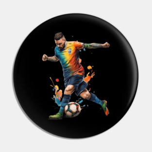 Football Soccer Player Pin