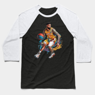 Basketball Dribble Baseball T-Shirt