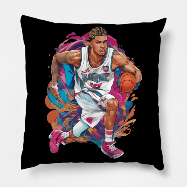 Basketball Graffiti Pillow by animegirlnft