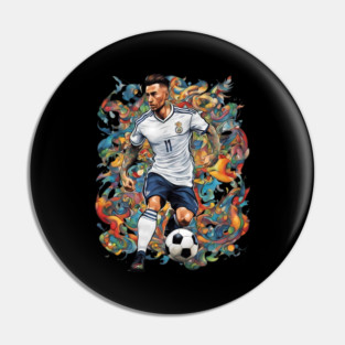 Football Soccer Graffiti Pin