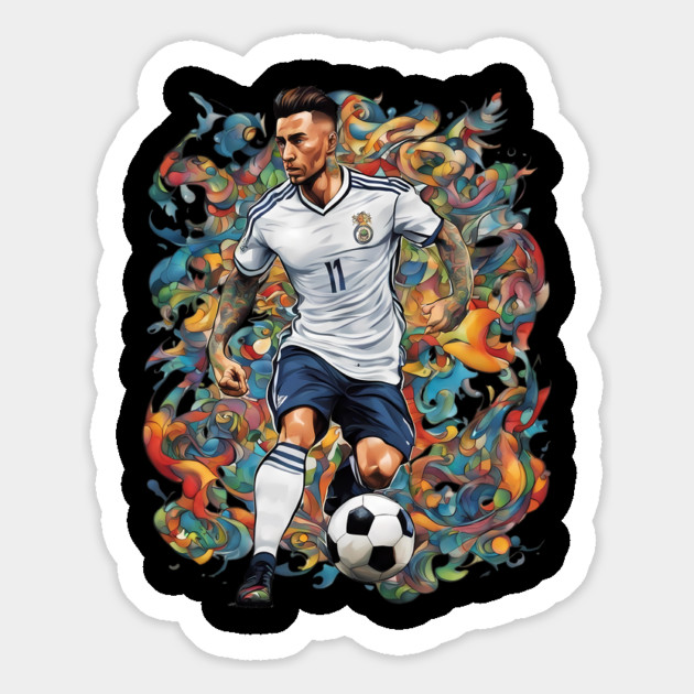 Football Soccer Graffiti Magnet by animegirlnft