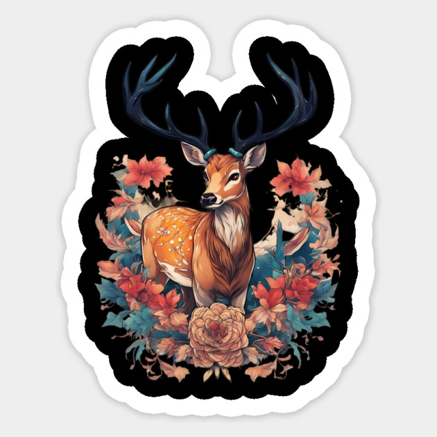 Deer Artwork Sticker by animegirlnft