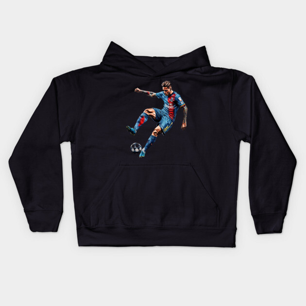 Soccer Football Lover Kids Hoodie by animegirlnft