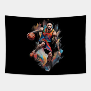 Basketball Addict Tapestry