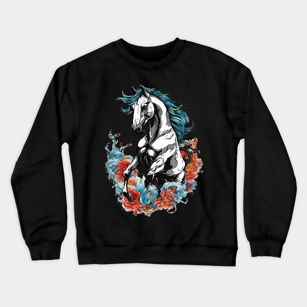 Horse Lover Crewneck Sweatshirt by animegirlnft