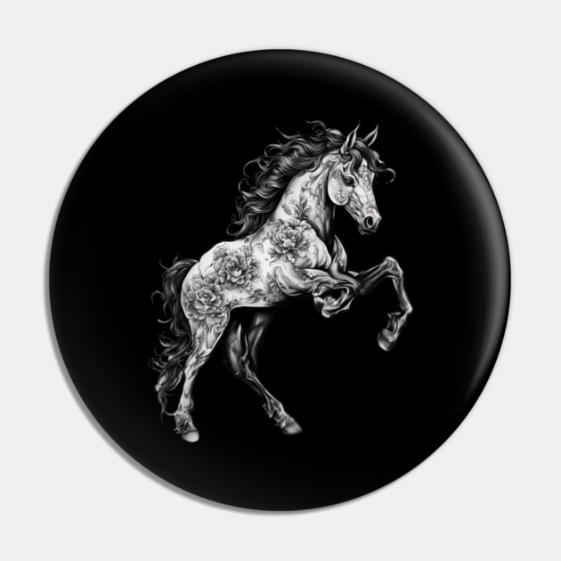 Horse Tattoo Pin by animegirlnft