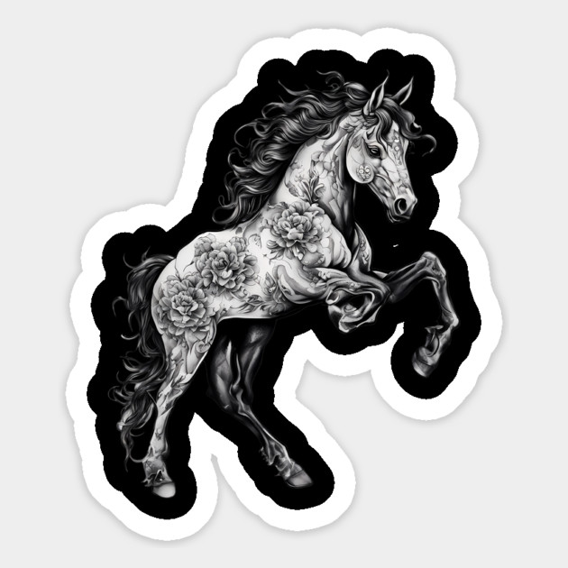 Horse Tattoo Magnet by animegirlnft