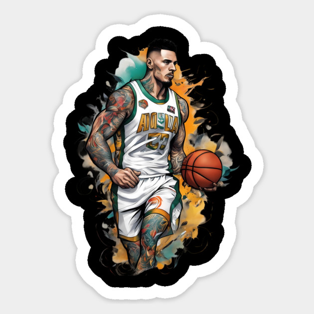 Basketball Tattoo Sticker by animegirlnft