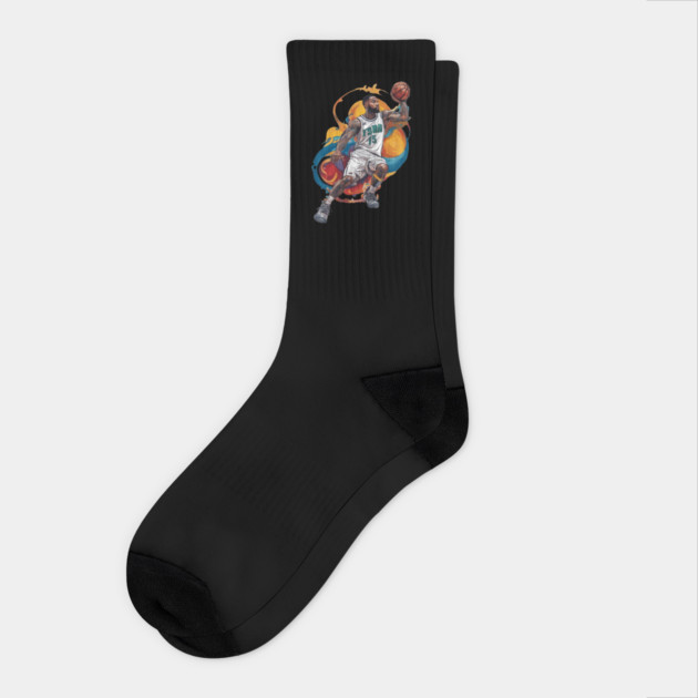 Basketball Hoop Player Socks by animegirlnft