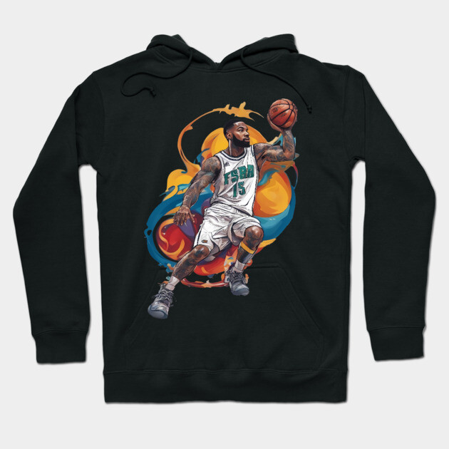 Basketball Hoop Player Hoodie by animegirlnft