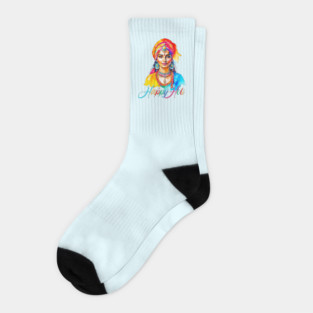Happy Holi Woman Socks