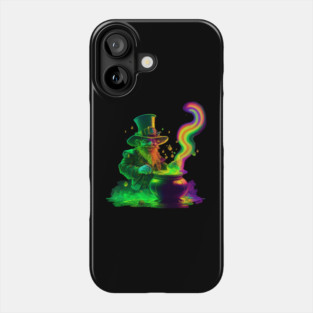 Neon Leprechaun Rainbow Phone Case