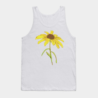 Yellow Wild Flower Tank Top