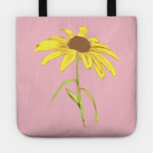 Yellow Wild Flower Tote