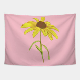 Yellow Wild Flower Tapestry