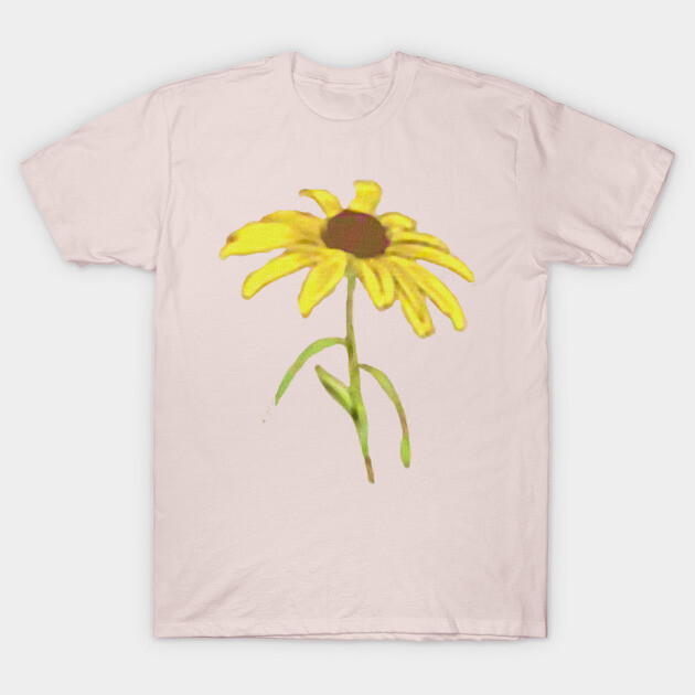 Yellow Wild Flower T-Shirt by DonWillisJrArt