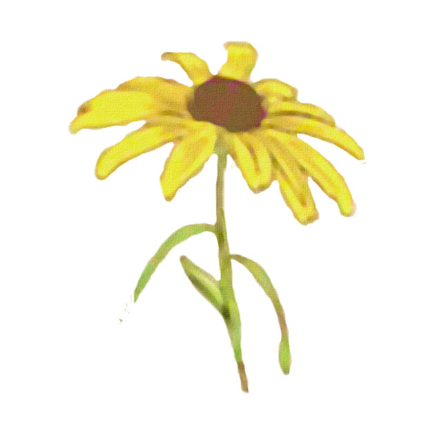 Yellow Wild Flower by DonWillisJrArt