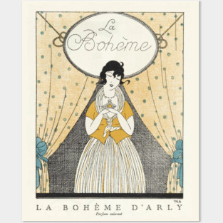 Ad for La Boheme Perfume Posters and Art