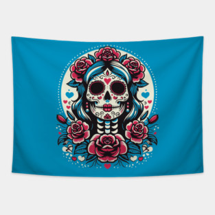 santa muerte Tapestry