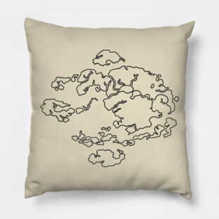 Avatar Map Outline Pillow
