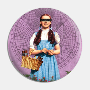 Nothing To Fear - Surreal/Collage Art Pin