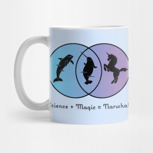 Science + Magic = Narwhal Mug