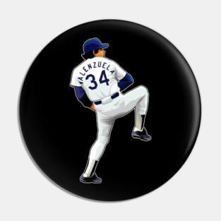 Fernando Valenzuela #34 Pitches Pin