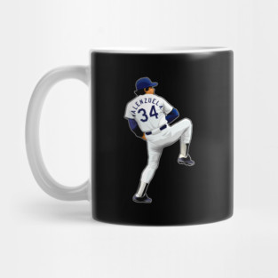 Fernando Valenzuela #34 Pitches Mug