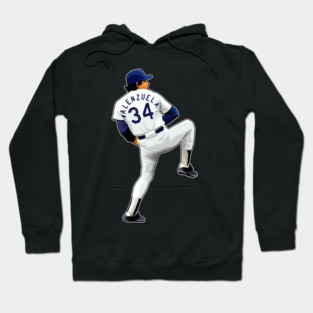 Fernando Valenzuela #34 Pitches Hoodie
