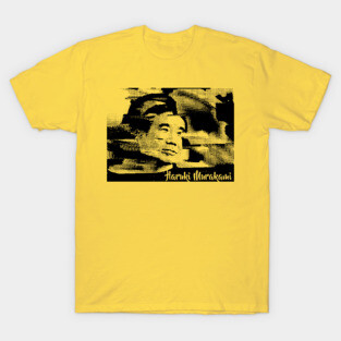 Haruki Murakami 村上 春樹 Glitch-Art Tribute Design T-Shirt