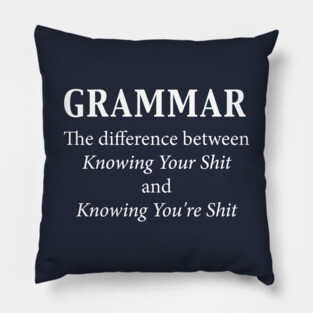 Grammar Pillow